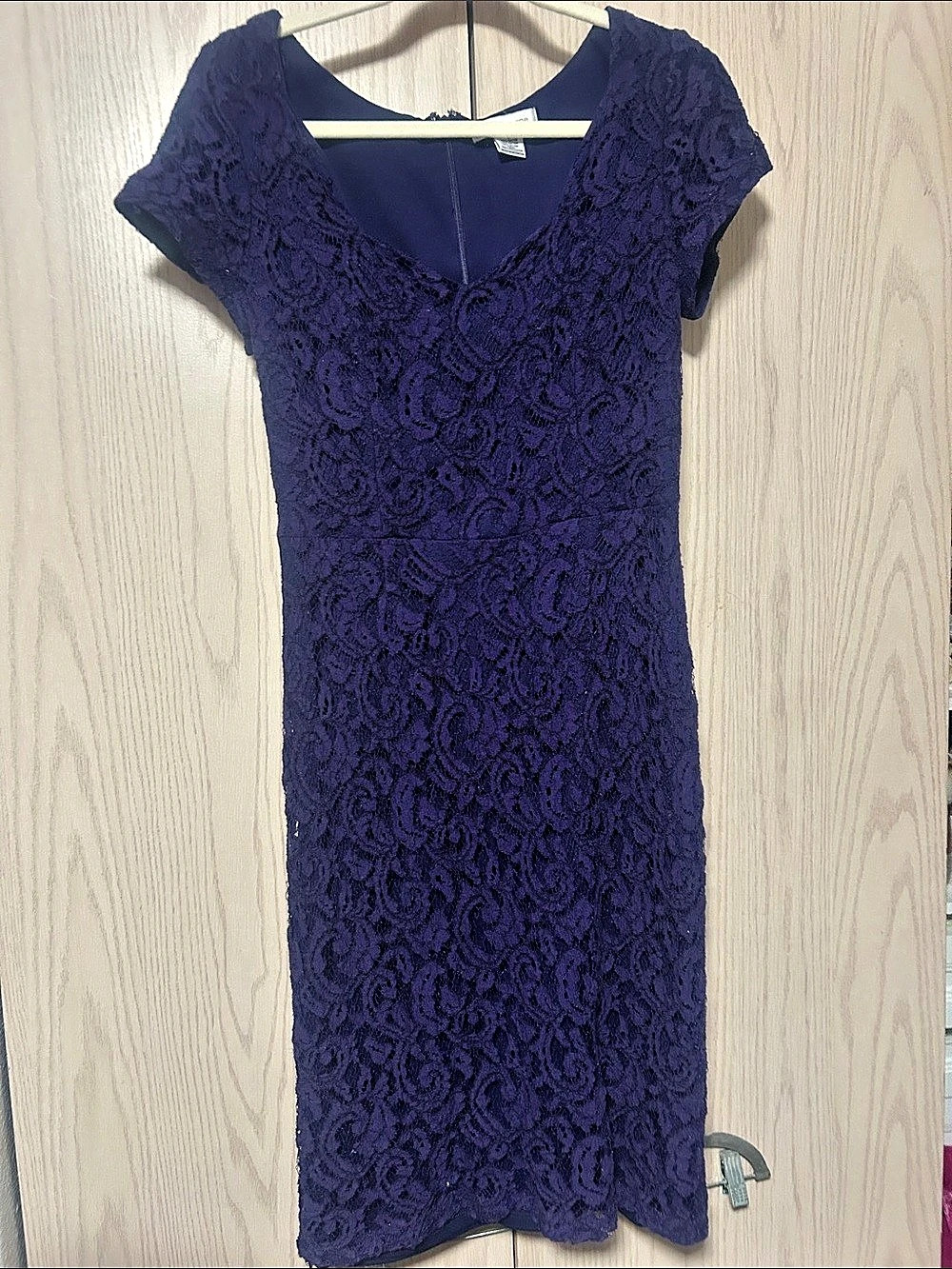 Liz Claiborne Lace Midi Dress in Purple Size 10